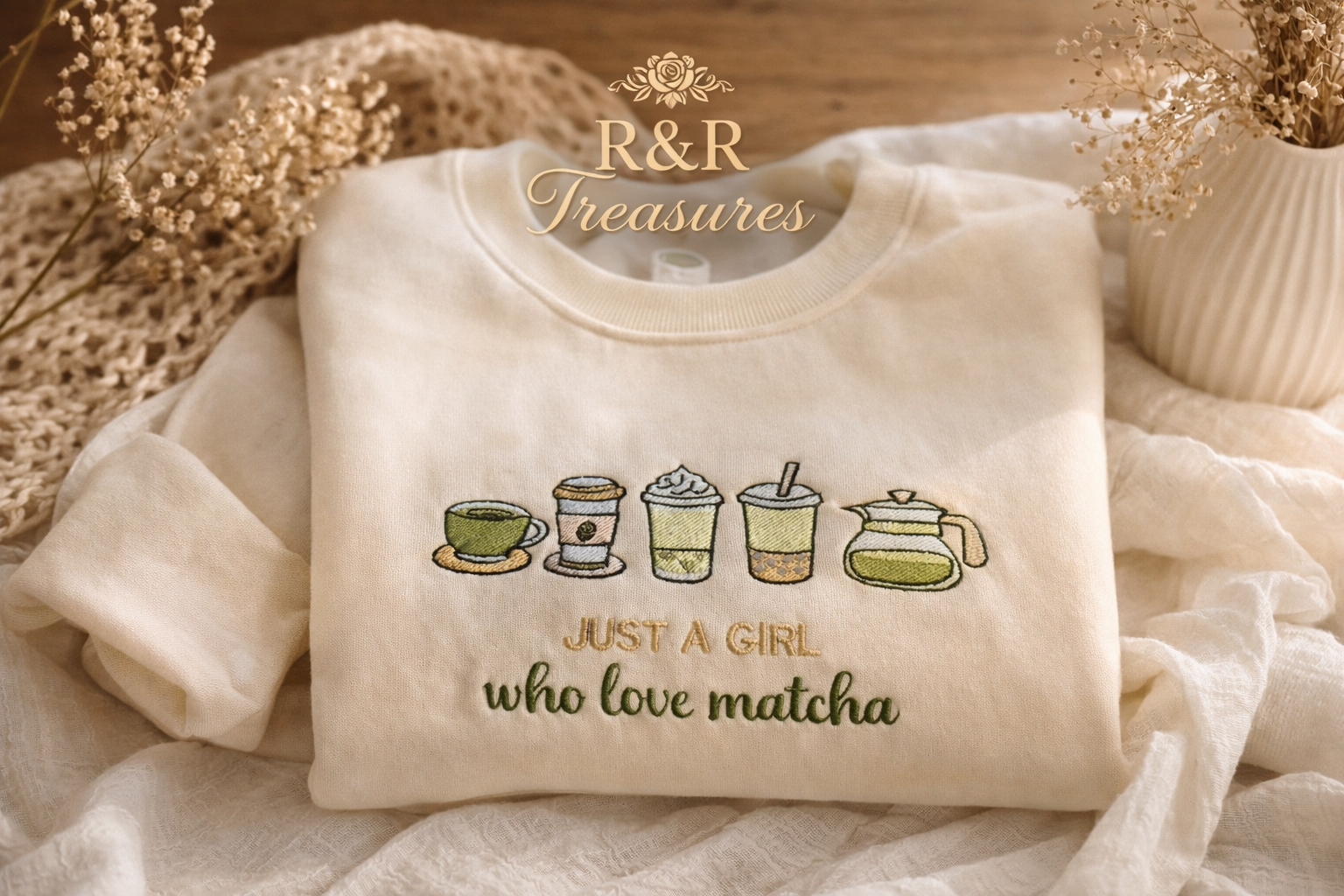 Just a girl who love matcha shirt crewneck.