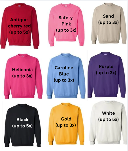 Personalized "Nana" Floral Crewneck