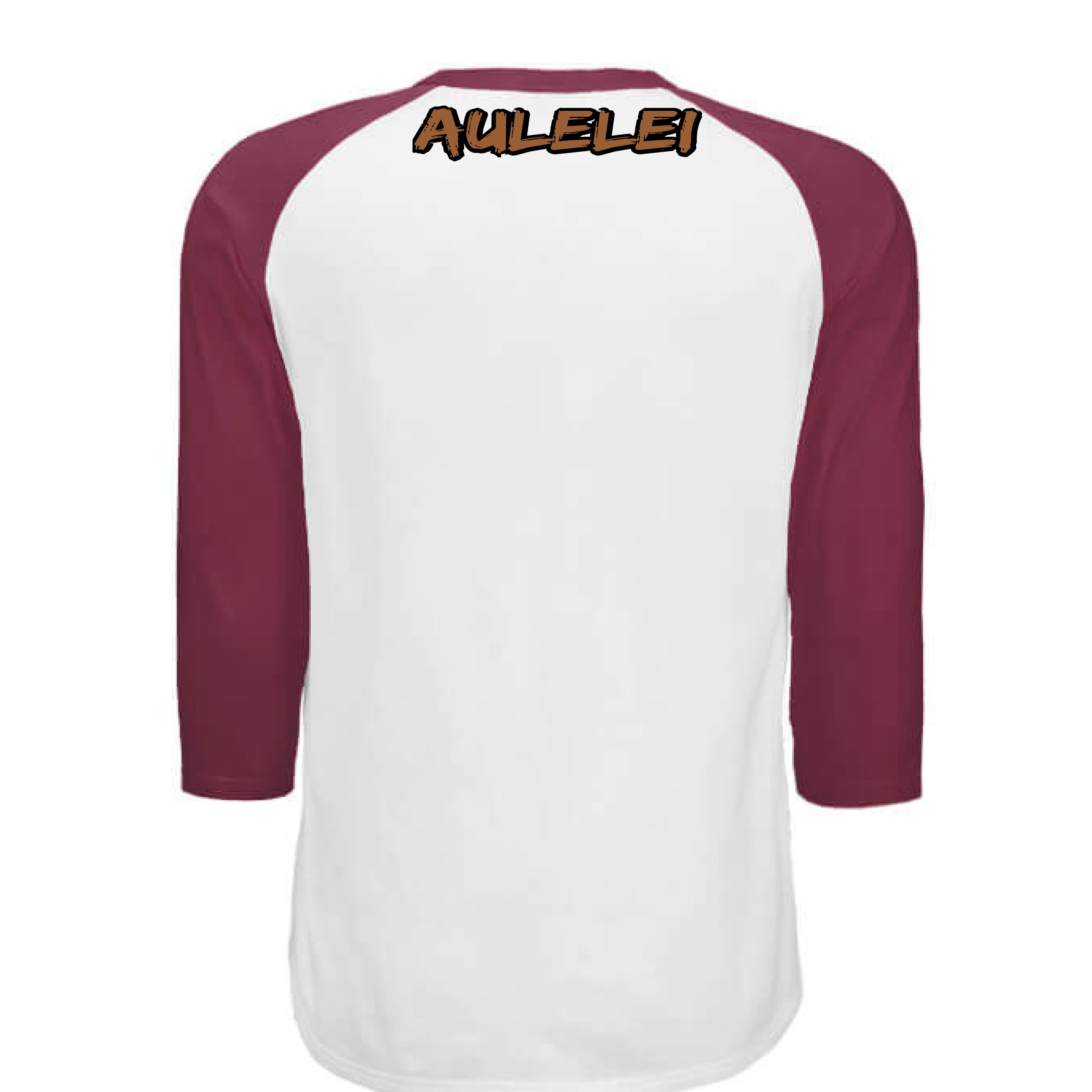 WHITE / MAROON - BACK